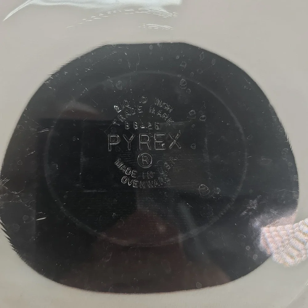 Pyrex 210 Clear Glass Pie Dish Plate 10 Inch, Made By Corning USA Bakeware
